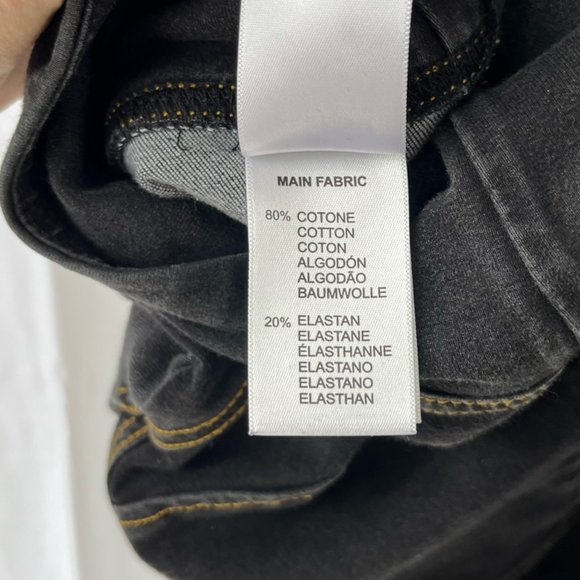 Freddy WR Up Distressed Skinny Jeans Butt Lift Zip Stretch Cotton Black- size 8 - Picture 8 of 9